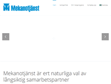 Tablet Screenshot of mekanotjanst.se